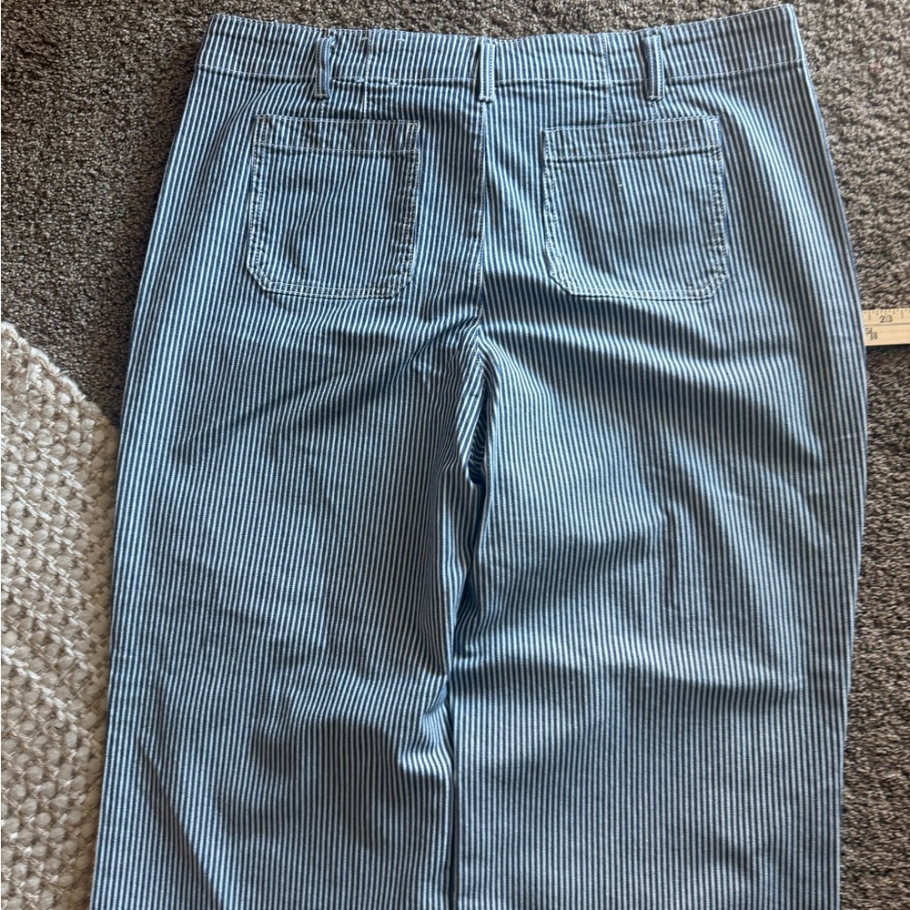 Talbots Blue Striped Flare Jeans - Picture 12 of 12
